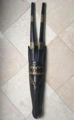 Masque indonésien- tête d’antilope (marron et doré), Enlèvement