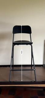 Barkruk (opvouwbaar) - Zwart - 74 cm, 1 tabouret, Avec repose-pieds, Comme neuf, Enlèvement