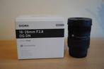 Sigma 16-28mm F2.8 DG DN FE mount Sony, Ophalen of Verzenden, Zo goed als nieuw, Groothoeklens, Zoom