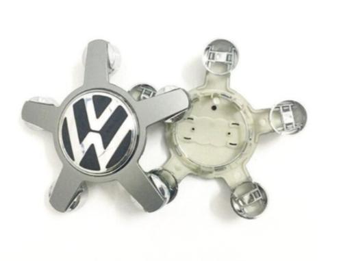 VW Grijs Ster Naafdoppen 135mm set van 4 stuks. 4F0601165N, Auto diversen, Wieldoppen, Nieuw, Verzenden