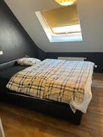 Bed 160x200 boxspring, Huis en Inrichting, Slaapkamer | Boxsprings, Ophalen, Zo goed als nieuw, Zwart