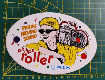 Sticker Philips Moving Sound K7, D8080 Roller 1985