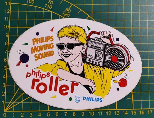 Sticker Philips Moving Sound K7, D8080 Roller 1985, Verzamelen, Stickers, Ophalen of Verzenden