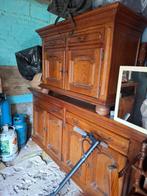 Drie mooie stevige kastjes van hout Plus 6 stolen Gratis!, Ophalen of Verzenden
