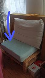Coussin de Canapé bleu Ikea 75x75x15cm, Ophalen, Gebruikt, Blauw, Overige maten