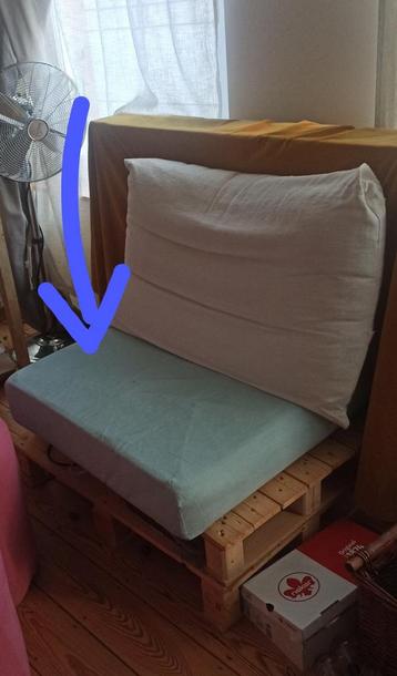 Coussin de Canapé bleu Ikea 75x75x15cm beschikbaar voor biedingen