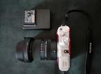 Fuji XE-1, Sigma 18-50mm F/2.8 DC DN C. Fujifilm X, lader, Audio, Tv en Foto, Ophalen of Verzenden, Zo goed als nieuw