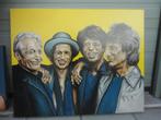 OLIEVERFSCHILDERWERK   THE ROLLINGSTONES, Antiek en Kunst, Ophalen