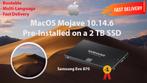 MacOS Mojave 10.14.6 Voor-Geïnstalleerde SSD 2 TB OSX OS X, Computers en Software, Nieuw, MacOS, Verzenden