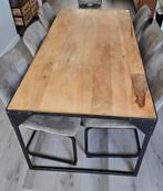 Mangohouten eettafel/bureautafel, Huis en Inrichting, Tafels | Eettafels, Ophalen, 50 tot 100 cm, Zo goed als nieuw, Vijf personen of meer