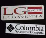 2 stickers sportmerken - La Gaviotta sports en Columbia, Ophalen of Verzenden, Nieuw, Sport