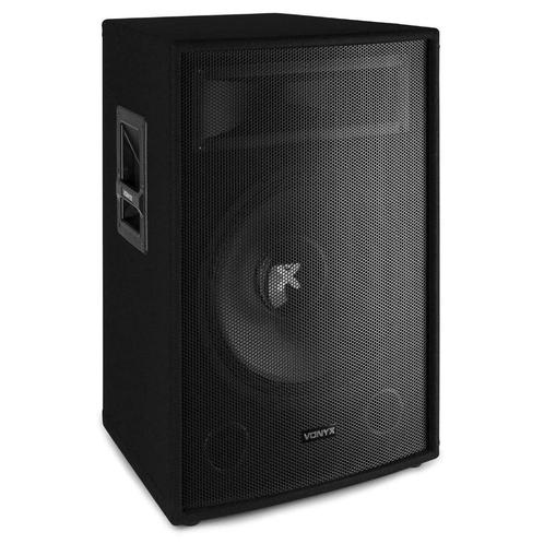 2x PA/Disco Passieve Speakers 15'' - 800W !NIEUW!, Audio, Tv en Foto, Luidsprekerboxen, Nieuw, Front, Rear of Stereo speakers