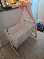 Als splinternieuwe Baby Wieg Met hemel strik en matras, Kinderen en Baby's, Babywiegjes en Ledikanten, Ophalen of Verzenden, Wieg