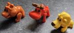 Miniatuur diertjes: Bulldog, stier en leeuw (Kindersurprise), Verzamelen, Ophalen of Verzenden, Zo goed als nieuw