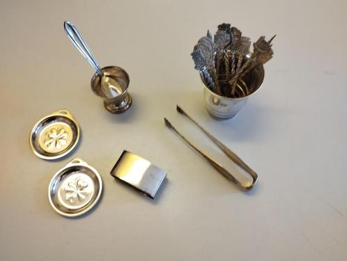 Lot de petits objets déco en métal argenté, Antiquités & Art, Antiquités | Argent & Or, Argent, Enlèvement