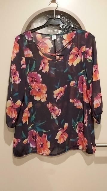 Bloemenblouse, MS Mode, mt 42 beschikbaar voor biedingen