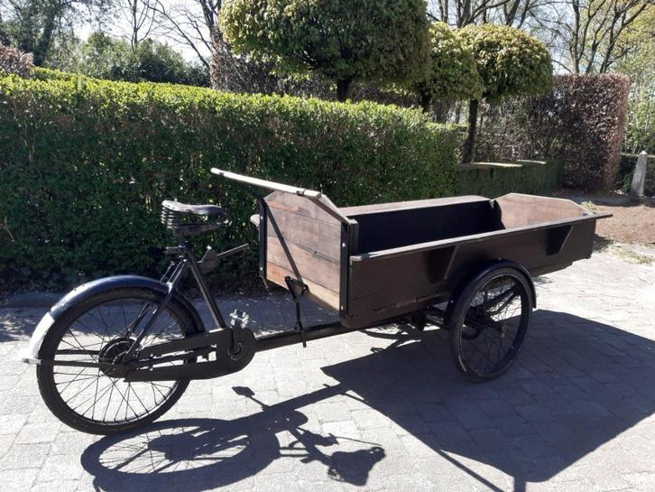 Antieke bakfiets, Fietsen en Brommers, Fietsen | Bakfietsen, Gebruikt, Overige merken, Goederen, Ophalen