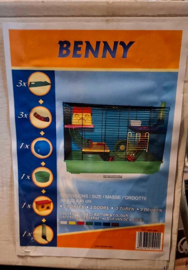 Hamsterkooi benny – Nieuw., Dieren en Toebehoren, Knaagdieren en Konijnen | Hokken en Kooien, Nieuw, Kooi, Minder dan 60 cm, Minder dan 75 cm