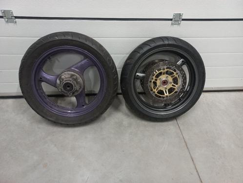 set wielen velgen Suzuki GSXR 600 750 srad gsxf, Motoren, Onderdelen | Suzuki, Gebruikt, Ophalen