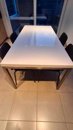 Keukentafel met 6 stoelen, Huis en Inrichting, Tafels | Eettafels, Ophalen, 50 tot 100 cm, Zo goed als nieuw, Vijf personen of meer