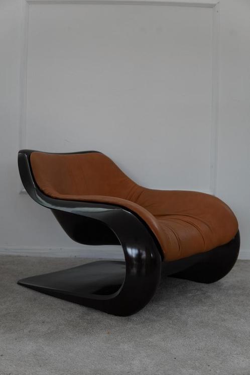 Vintage fauteuil „Targa” — Klaus Uredat — Horn Collection, Huis en Inrichting, Fauteuils, Zo goed als nieuw, Leer, Ophalen