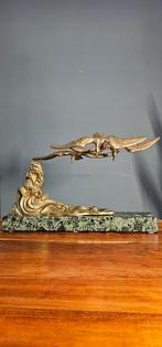 Bronzen beeld / art deco / beeld / vintage / antiek, Ophalen of Verzenden
