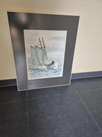 Schilderij boot, Antiek en Kunst, Ophalen