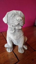 Magnifique statue en pierre de chien  25 cm de haut, Comme neuf, Enlèvement ou Envoi