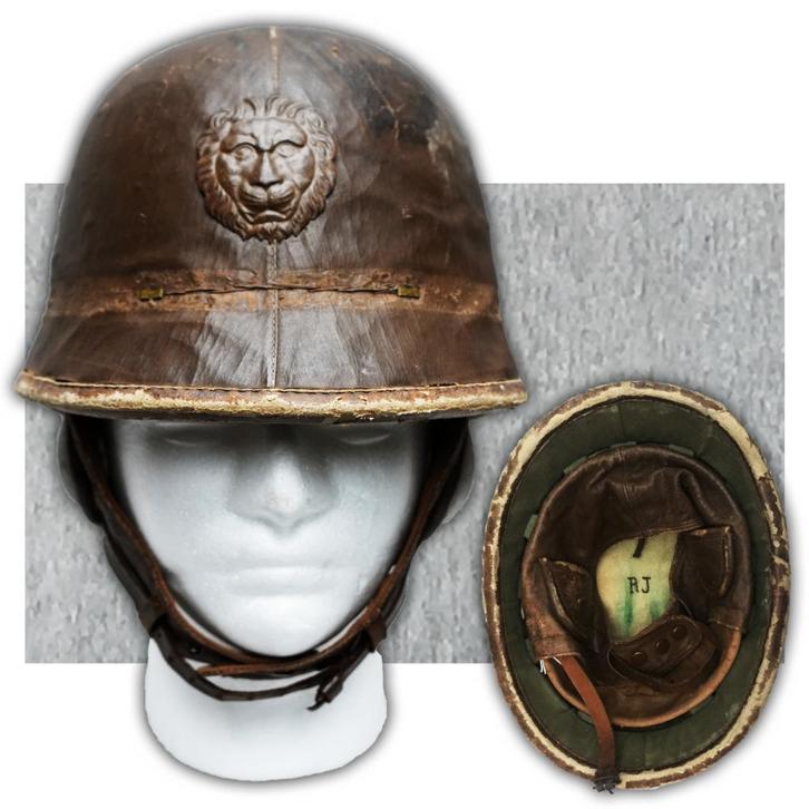 🚨ABL : RARE CASQUE BELGE MOTOCYCLISTE M38 ORIGINAL, Collections, Objets militaires | Général, Armée de terre, Envoi