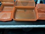 in elkaar passende oranje nieuwe lunchboxset, Enlèvement ou Envoi, Neuf, Orange