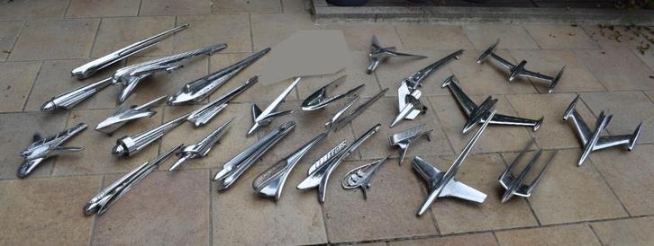 Lot 26 motorkap ornement embleem Amerikaanse Oldtimer, Verzamelen, Automerken, Motoren en Formule 1, Gebruikt, Auto's, Ophalen of Verzenden