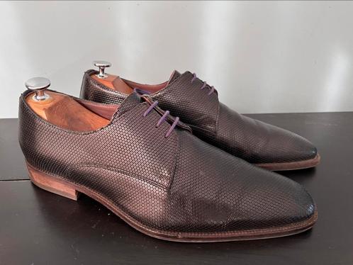 Floris van Bommel herenschoenen maat 8 / 42, Kleding | Heren, Schoenen, Zo goed als nieuw, Veterschoenen, Zwart, Ophalen of Verzenden