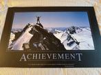 Houten muurposter “Achievement”, Verzamelen, Posters, Ophalen, Zo goed als nieuw