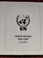 13 Lindner bladen United Nations New York vlaggen 1980-1985, Ophalen of Verzenden, Verzamelalbum