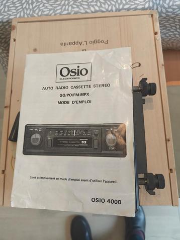 Autoradio et lecteur de cassettes OSIO4000, Enlèvement, Comme neuf