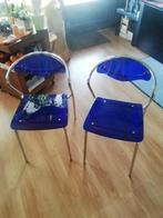Design stoelen van Stoelpunt Nv, Maison & Meubles, Chaises, Comme neuf, Bleu, Design, Enlèvement