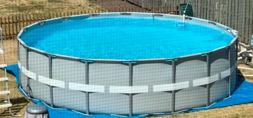 Groot zwembad 30m3 met krachtige warmtepomp, Tuin en Terras, Zwembaden, Gebruikt, Ophalen