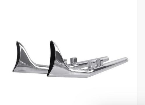 Upswept Fishtail einddempers voor 1995-2016 Touring, Motoren, Onderdelen | Harley-Davidson, Nieuw, Ophalen of Verzenden