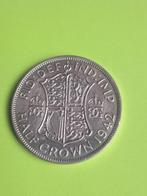 1942 Engeland half crown in zilver George VI, Verzenden, Overige landen, Losse munt, Zilver