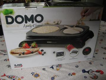 double pancake maker Domo DO8715P. Vermogen: 1000 W. Aantal 