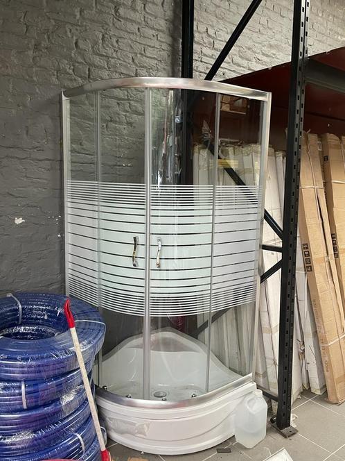 Douchecabine 90x90 dienblad + beglazing, Doe-het-zelf en Bouw, Sanitair, Nieuw, Douche, Glas, Ophalen