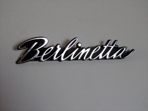 Chroom Badge voor Opel Kadett C Coupé "Berlinetta", Auto-onderdelen, Klein materiaal, Opel, Gebruikt, Ophalen of Verzenden