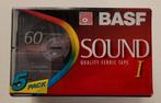 BASF Sound 5 pack 60 min - 5 cassettes, Cd's en Dvd's, Cassettebandjes, Ophalen of Verzenden