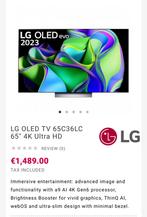 LG OLED TV 65C36LC 65´´ Ultra HD écran endommagé, Ophalen, Zo goed als nieuw