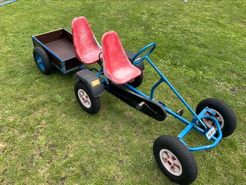 Berg gocart met extra zitje en aanhangwagen, Kinderen en Baby's, Speelgoed | Buiten | Skelters, Gebruikt, Berg, Ophalen