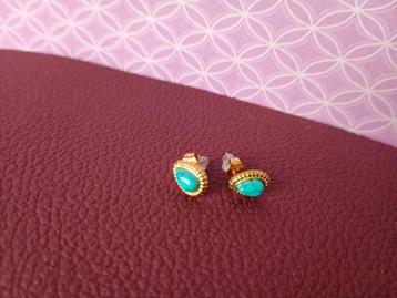 Nieuw 18k verguld rvs oorbellen. beschikbaar voor biedingen