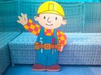 Houten Bob De Bouwer figuur., Ophalen, Gebruikt, Wanddecoratie