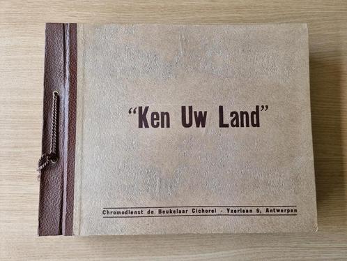 Ken Uw Land album (De Beukelaar) (jaren 50), Livres, Livres d'images & Albums d'images, Utilisé, Album d'images, Enlèvement