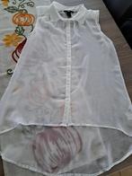 H&M doorzichtig wit mouwloos bloesje maat 36, Kleding | Dames, Blouses en Tunieken, H&M, Wit, Ophalen of Verzenden, Zo goed als nieuw