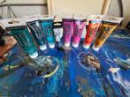 8 tubes Daler Rowney Acrylverf, Hobby en Vrije tijd, Schilderen, Ophalen, Zo goed als nieuw, Acrylverf